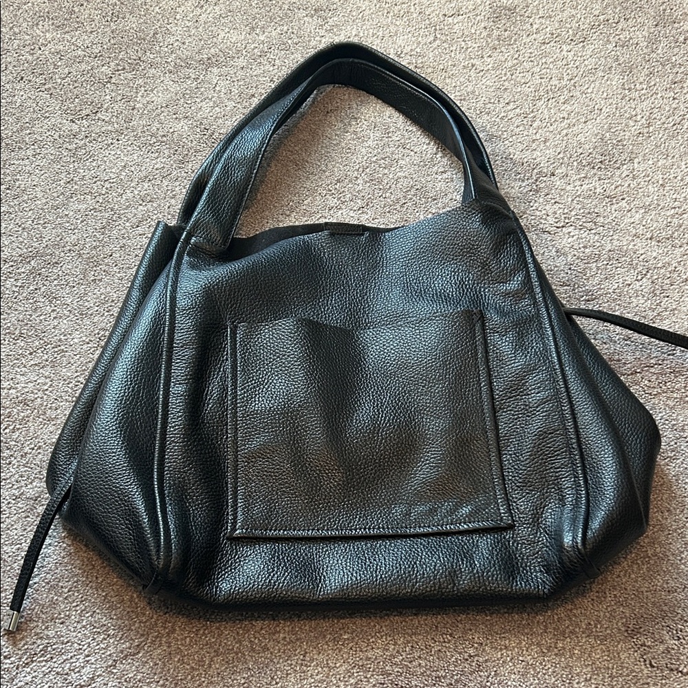 Zara Pebbled Leather Shoulder/Tote Bag